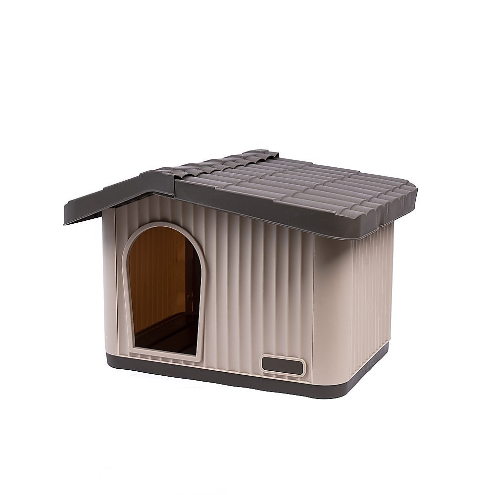 Plastic Dog House Kennel Shelter for Indoor & Outdoor Pets Weatherproof