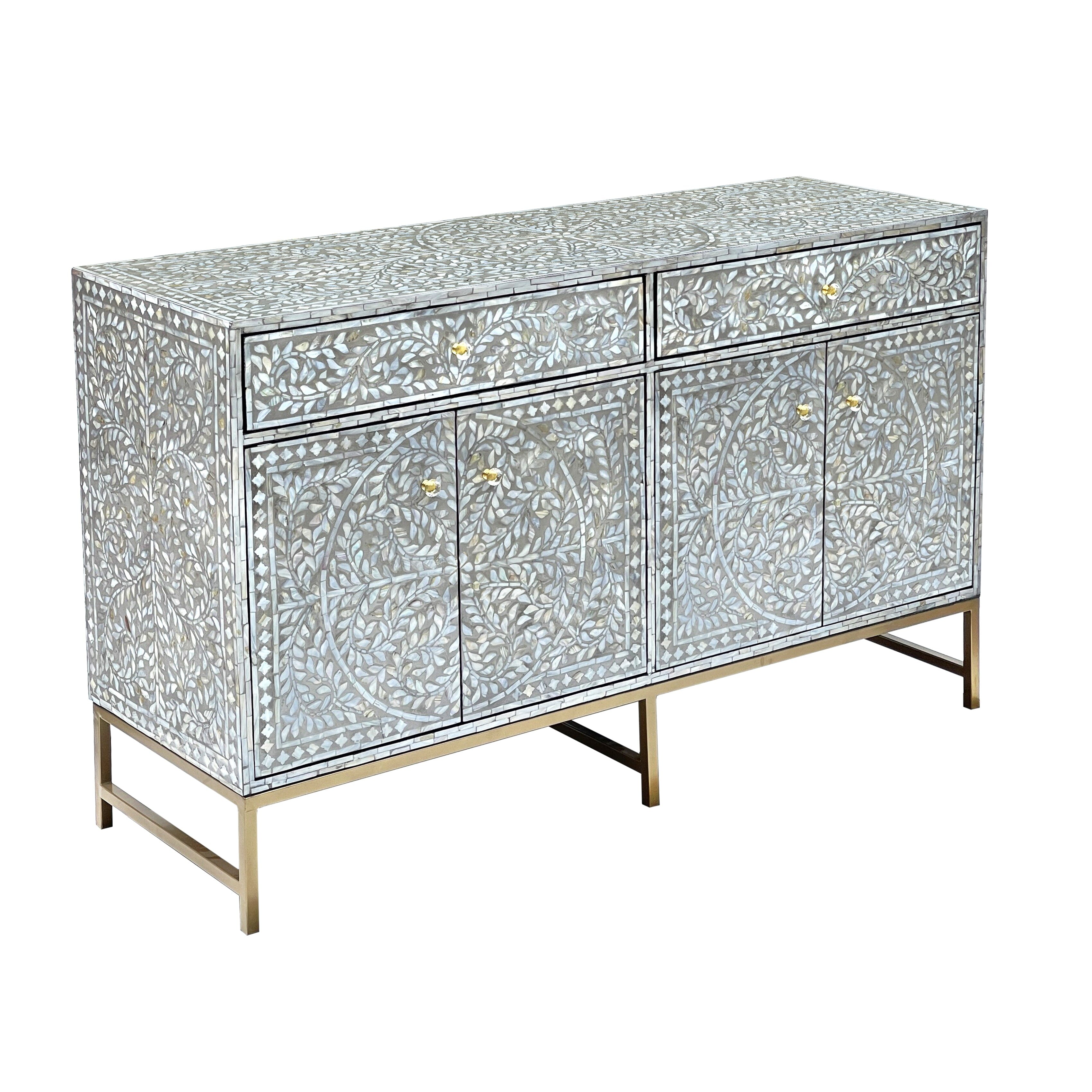 MOTHER OF PEARL HAND MADE SWISH SIDEBOARD