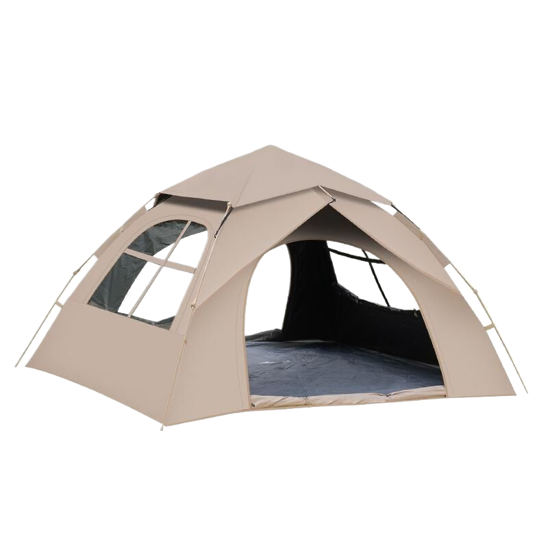 3-4 Person Foldable Tent with Two Doors and Two Windows - Large Size 210x200x135cm , Perfect for Outdoor Adventures