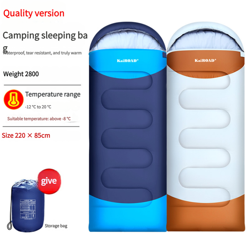 KAIROAD Mummy Sleeping Bag - 3 Season Warm & Cold Weather, Waterproof, Lightweight for Adults, Camping, Hiking, Backpacking with Compression Sack