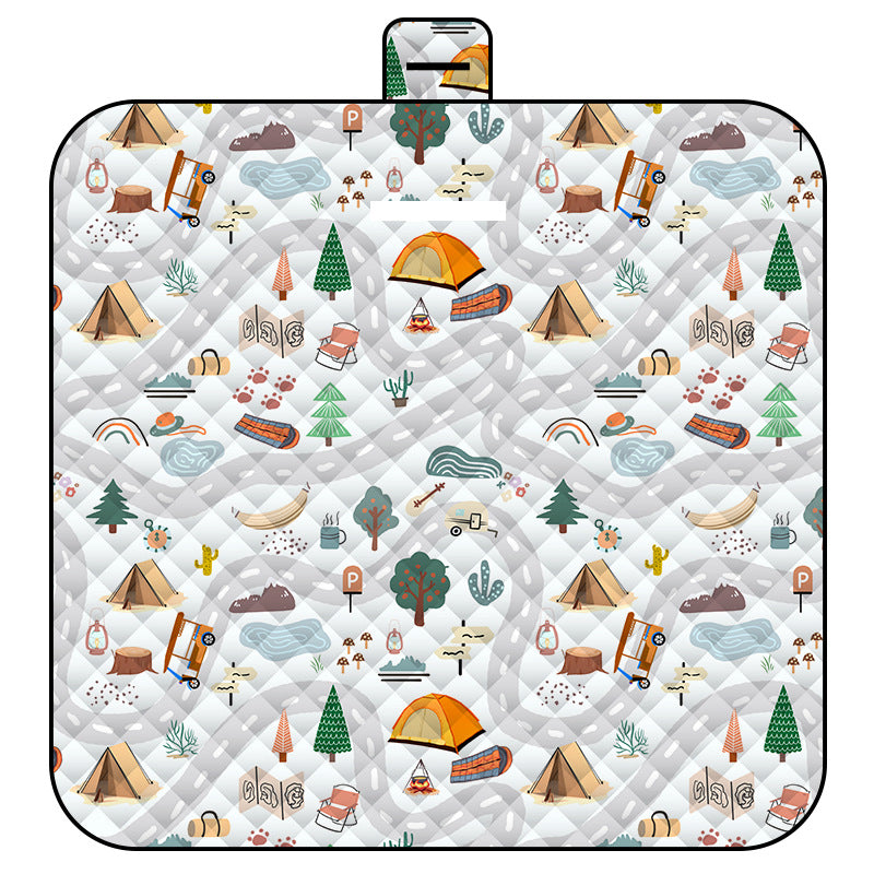 Thickened Waterproof Picnic Blanket - Portable Outdoor Beach Mat for Camping and Hiking 150*200cm maze