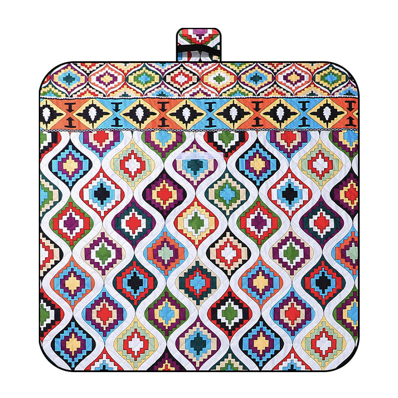 Thickened Waterproof Picnic Blanket - Portable Outdoor Beach Mat for Camping and Hiking 150*200cm Morocco
