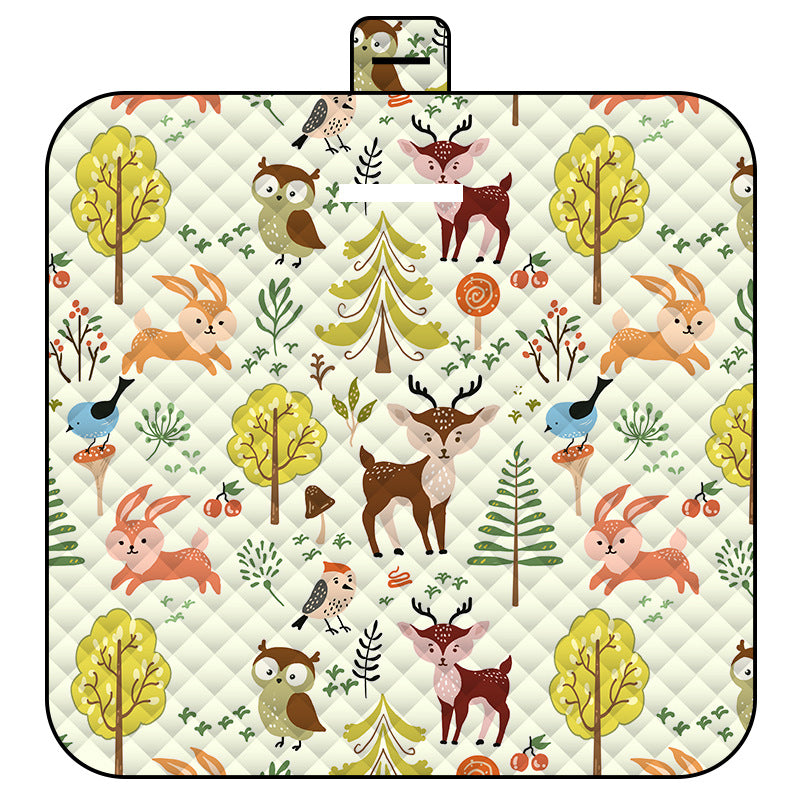 Thickened Waterproof Picnic Blanket - Portable Outdoor Beach Mat for Camping and Hiking 150*200cm Jungle Party