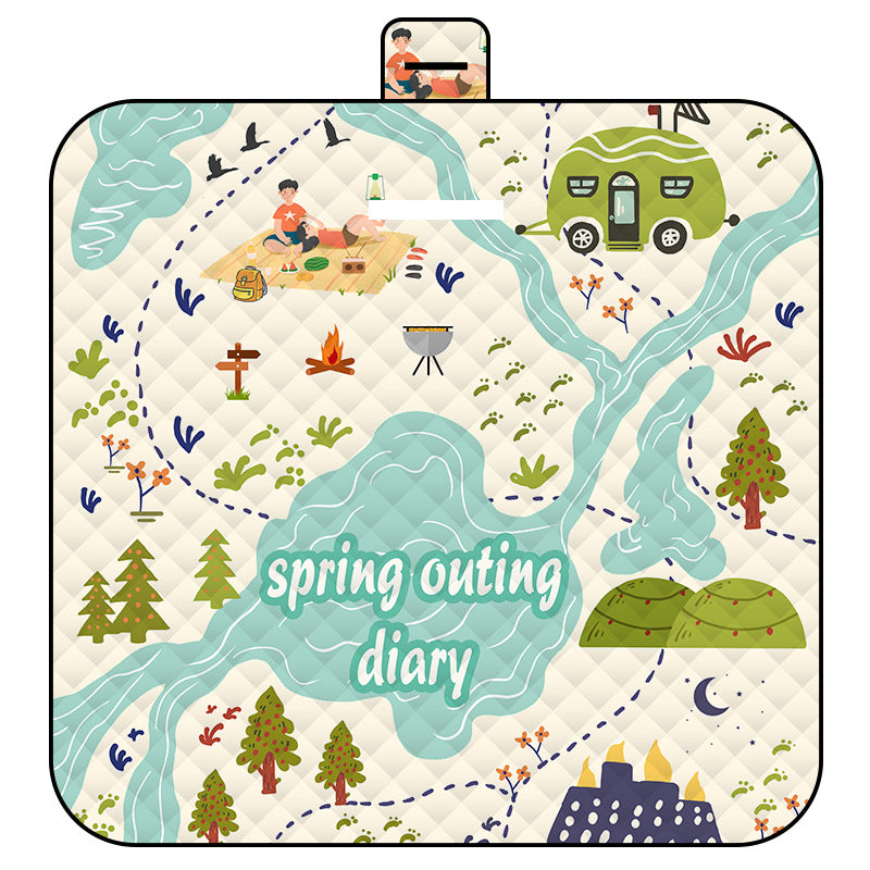 Thickened Waterproof Picnic Blanket - Portable Outdoor Beach Mat for Camping and Hiking 150*200cm Nature Tours