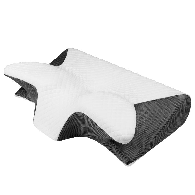 Ergonomic Memory Foam Pillow - Orthopedic Contour Pillow for Neck & Shoulder Support 61x43x13cm