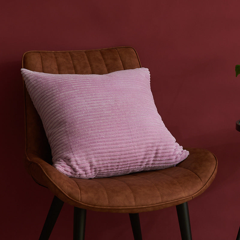 Light Purple Set of 4 Corduroy Pillow Covers - Solid Color Minimalist Throw Cushion Covers - 45x45cm Pillow Inserts are NOT Included