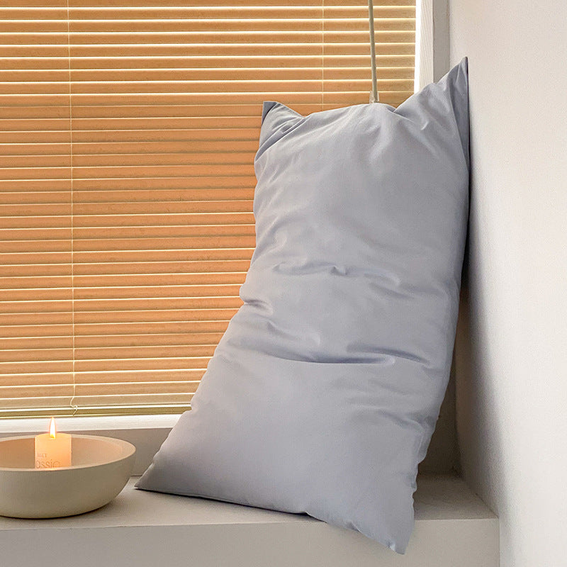 Light Blue 100% Cotton Pillowcase Set - Envelope Closure without pillow core