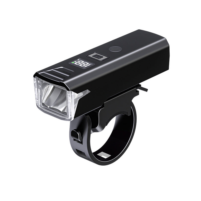 Bike Headlight - Rechargeable LED Bicycle Front Light, 85º Floodlight Digital display model