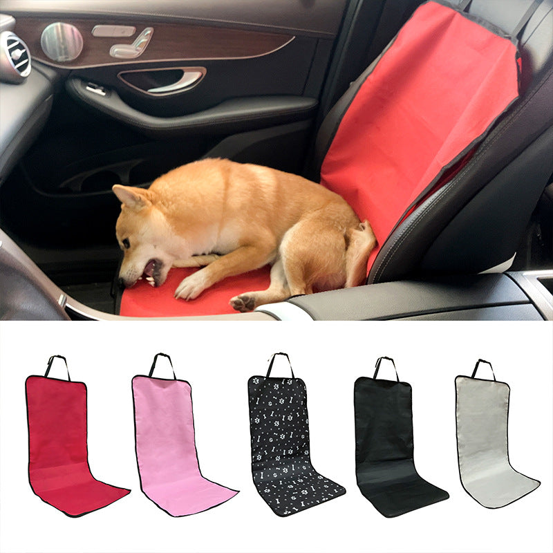 4 Pcs Light Grey Waterproof Pet Car Seat Cover - Scratch-Resistant Oxford Cloth for Dogs and Cats 106 x 49 cm