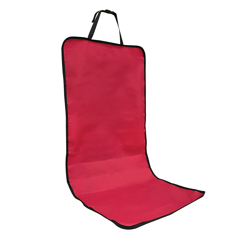 4 Pcs Red Waterproof Pet Car Seat Cover - Scratch-Resistant Oxford Cloth for Dogs and Cats 106 x 49 cm