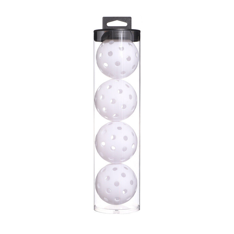 2 Tubes White Outdoor Pickleball Balls 4-Pack - Durable 40-Hole Design with Carry Tube 8 balls in total