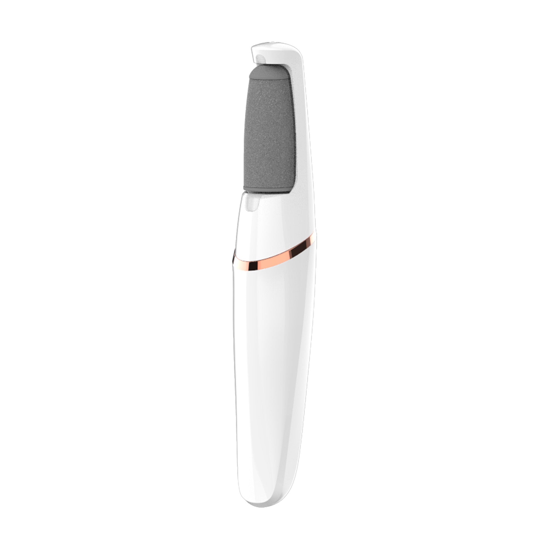 Rechargeable Electric Foot File - Waterproof Callus Remover with Interchangeable Heads white