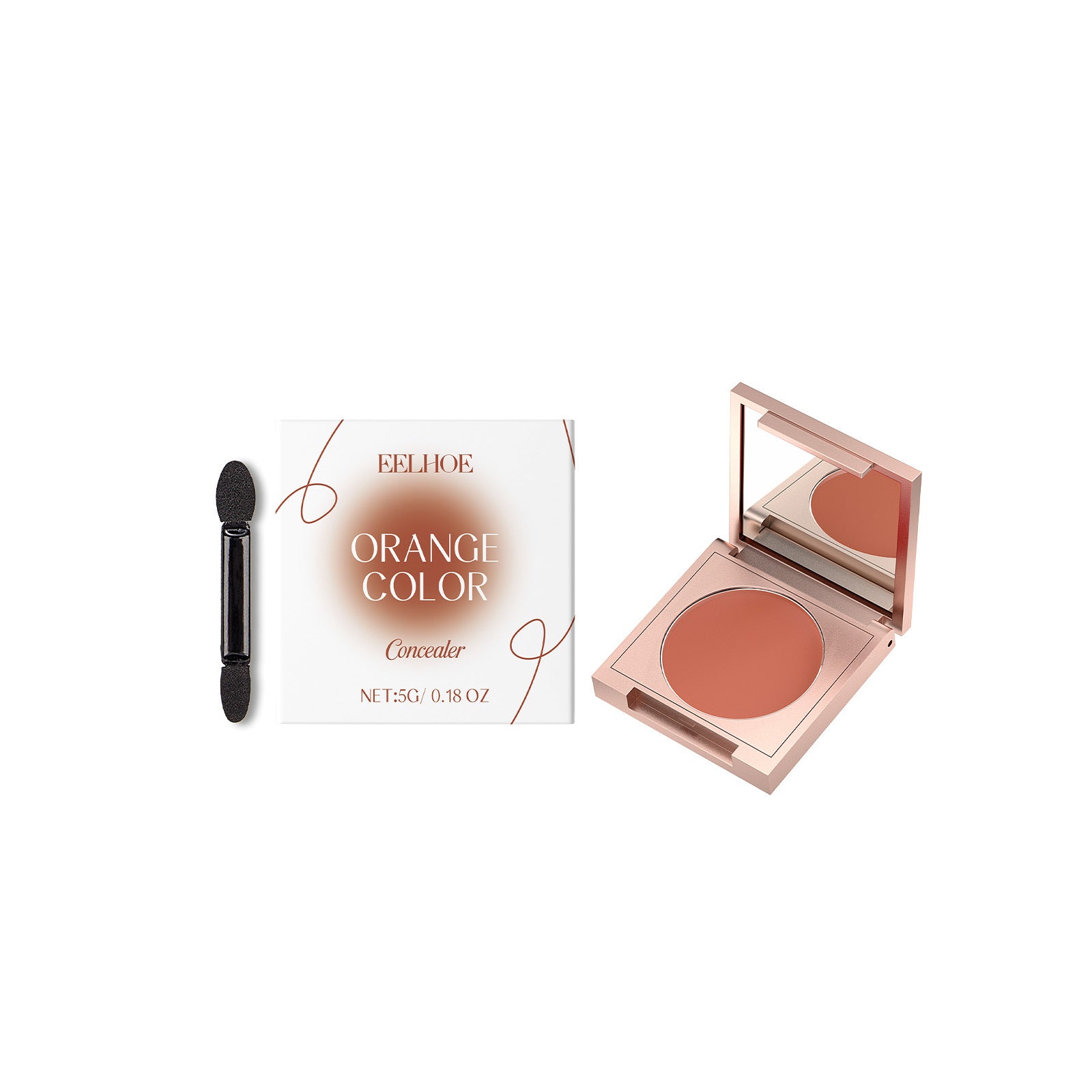 Professional Concealer with Long-Lasting Coverage orange color