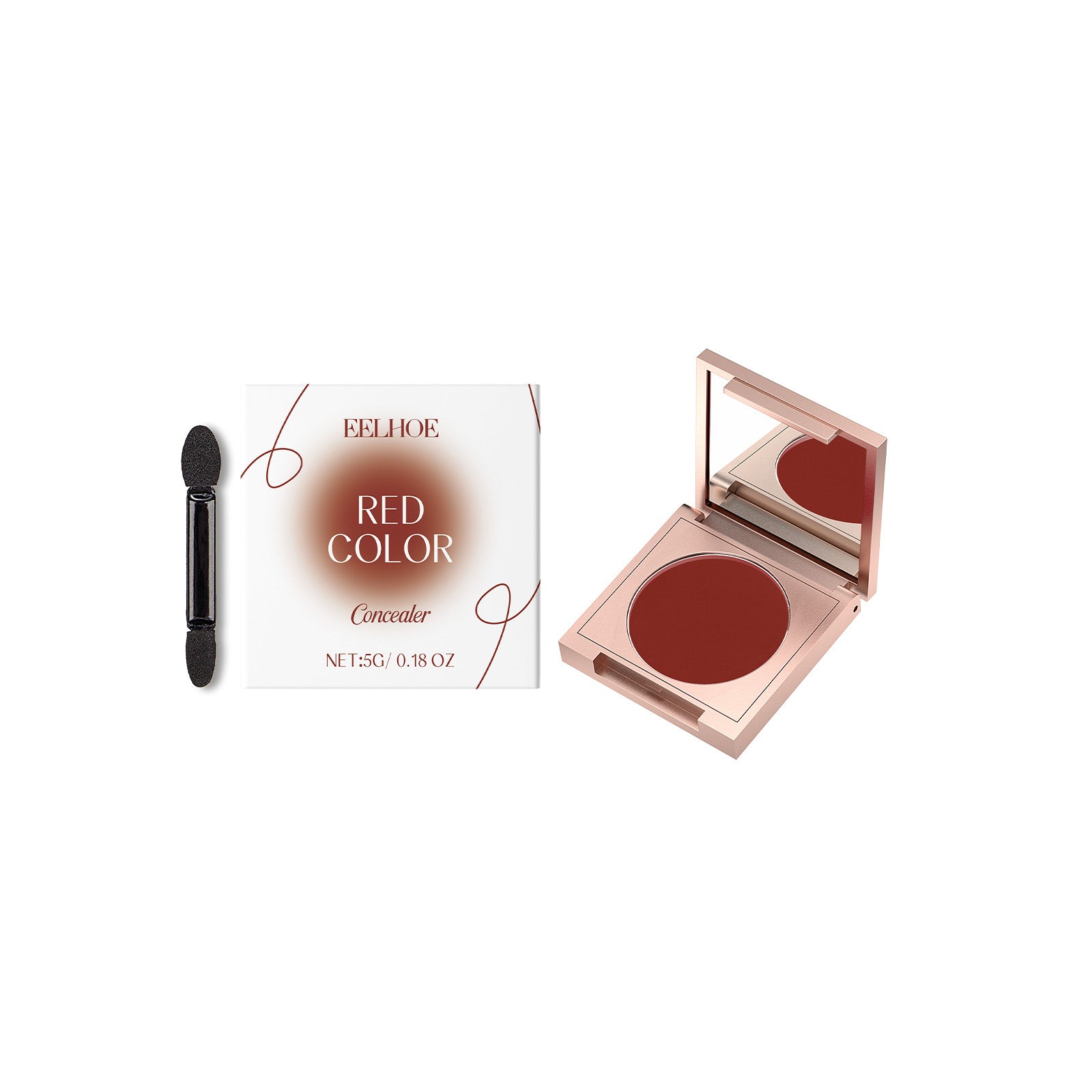 Professional Concealer with Long-Lasting Coverage red