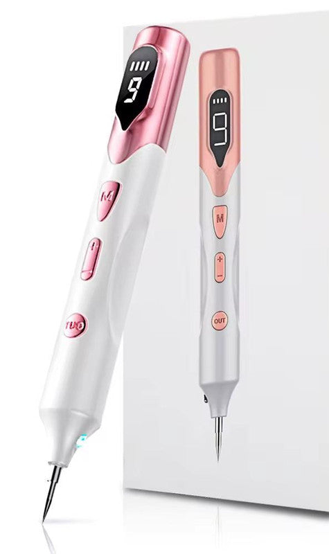 Professional 9-Level Skin Tag & Spot Remover Pen - USB Rechargeable Beauty Device Pink