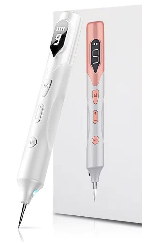 Professional 9-Level Skin Tag & Spot Remover Pen - USB Rechargeable Beauty Device White