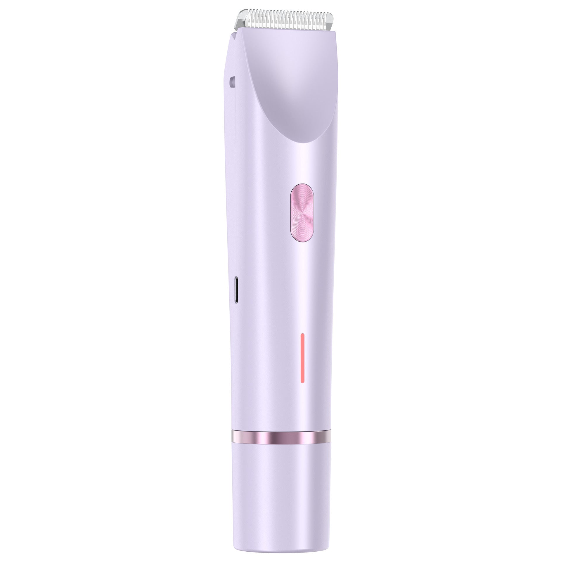 2-in-1 Ladies Electric Shaver & Trimmer - IPX7 Waterproof, USB-C Rechargeable, Dual Head Design Purple
