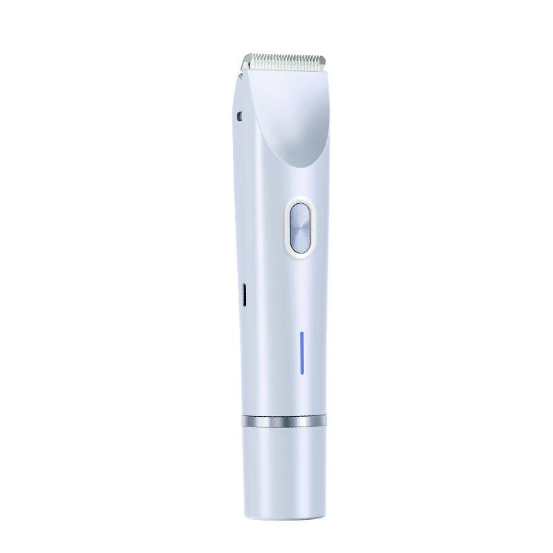 2-in-1 Ladies Electric Shaver & Trimmer - IPX7 Waterproof, USB-C Rechargeable, Dual Head Design Blue