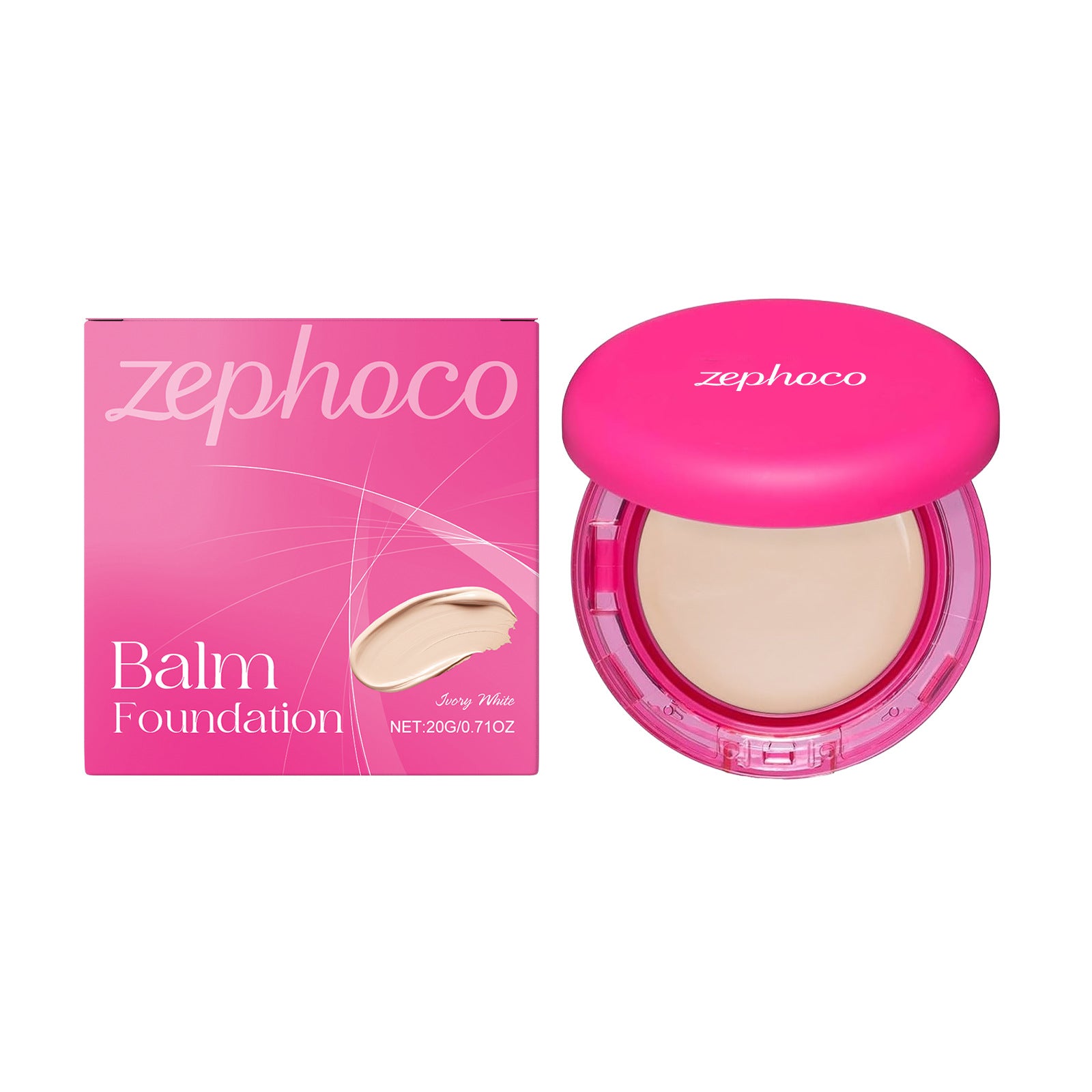 Moisturizing Balm Foundation - Lightweight Texture, Long-Lasting Natural Coverage Ivory color