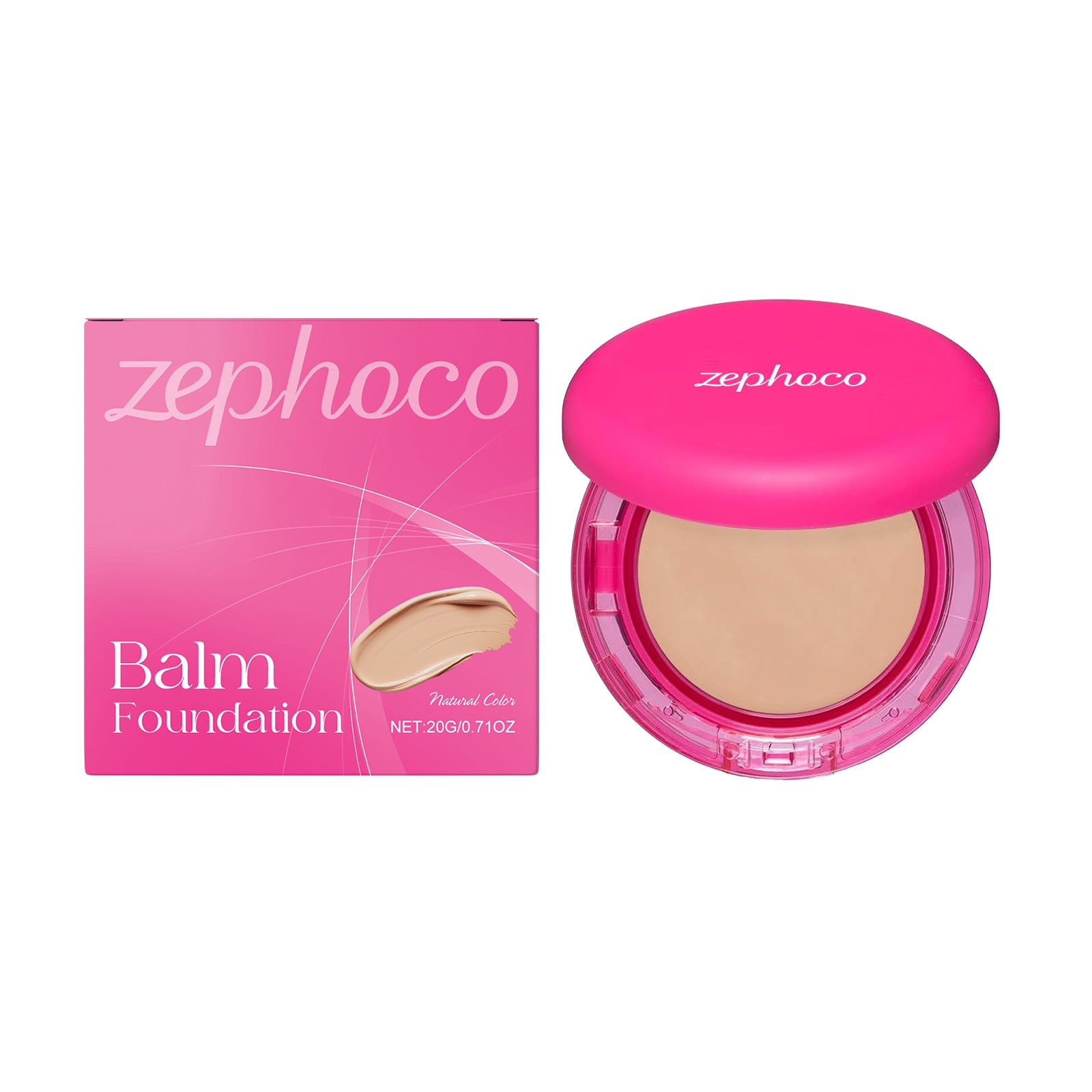 Moisturizing Balm Foundation - Lightweight Texture, Long-Lasting Natural Coverage Natural color