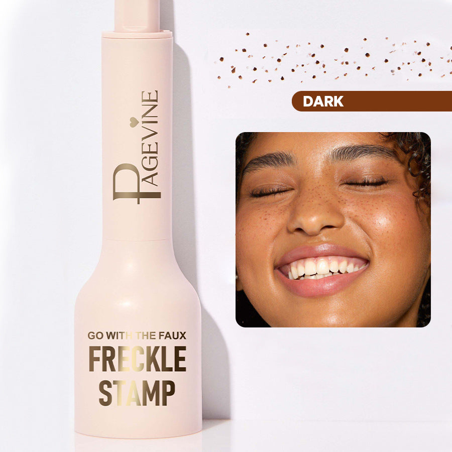 Effortless Faux Freckle Stamp Pen - Natural Looking Freckle Clusters in Seconds DARK