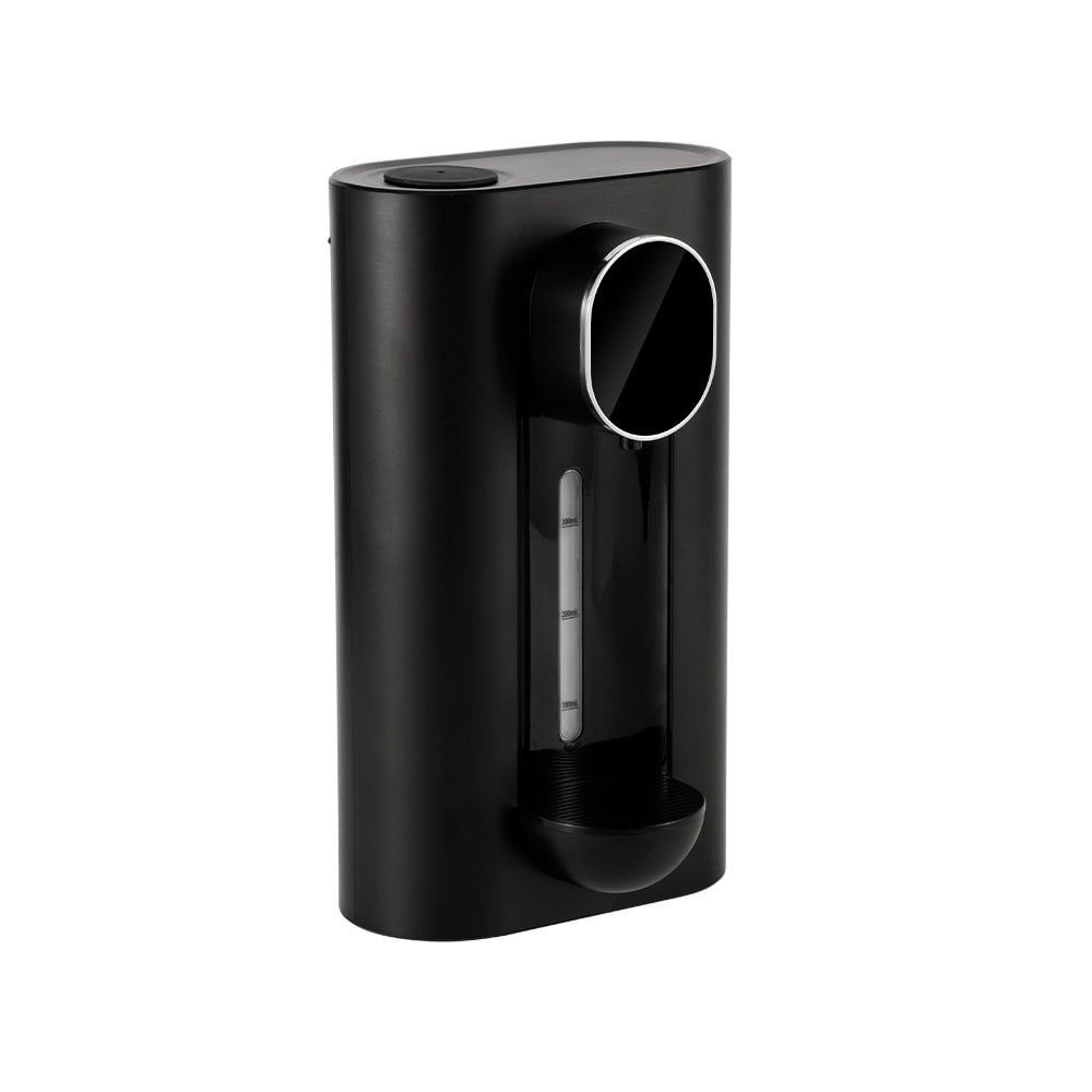 Smart Automatic Mouthwash Dispenser - Wall-Mounted, 3 Adjustable Levels, LED Display & Magnetic Cups Black