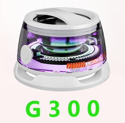 G300 Magnetic Suction Bluetooth Speaker - RGB Lights, 40mm Driver, 6H Playtime White