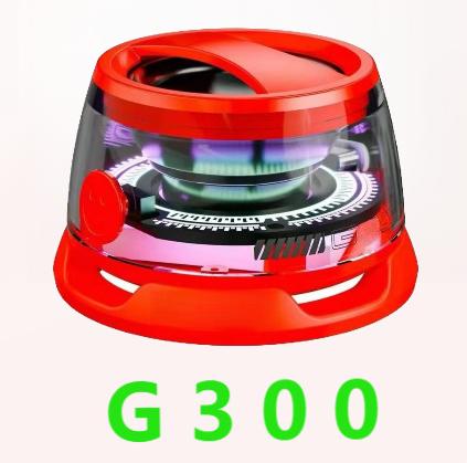 G300 Magnetic Suction Bluetooth Speaker - RGB Lights, 40mm Driver, 6H Playtime Red
