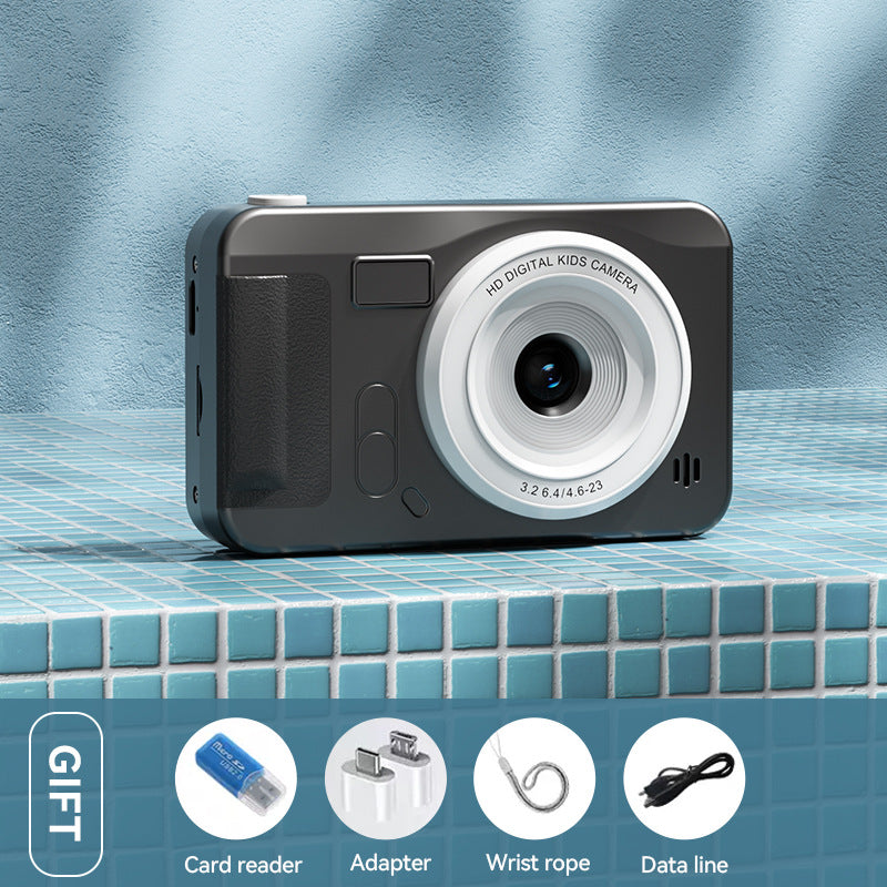 Student HD Digital Camera - 44MP, 8x Zoom, Autofocus, Dual Lens, Type-C Charging Black