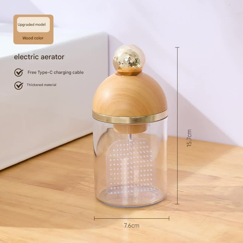 Electric Foaming Cleanser Maker - Rechargeable, Dense Foam for Deep Cleansing Log+Light Gold