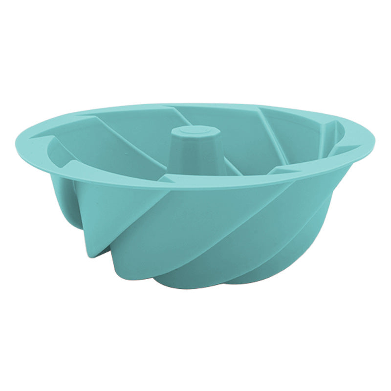 Green Non-Stick Silicone Cyclone Cake Pan Set 10 Molds - Perfect for Desserts