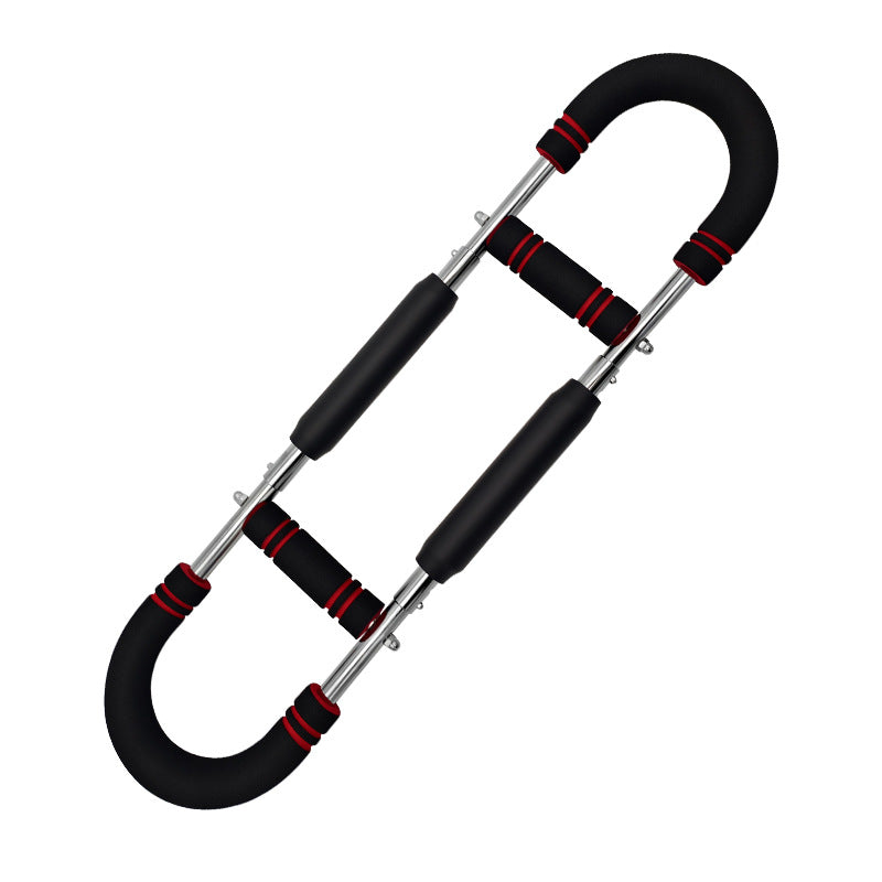 Red Black Adjustable U-Shaped Arm Exerciser - For Home Fitness Strength Training 40kg