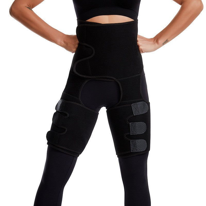 Black Women's 3-in-1 Body Shaper: Waist Cincher, Thigh Slimmer, Glute Lifter - Workout Gear Size : XXL/XXXL