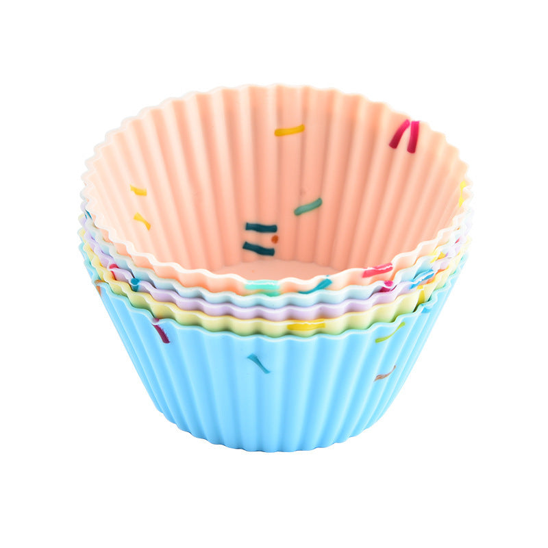 Style 1 Silicone Mini Cake Molds 30 Pack - For Cupcakes, Desserts 6.5x6.5x3.2cm