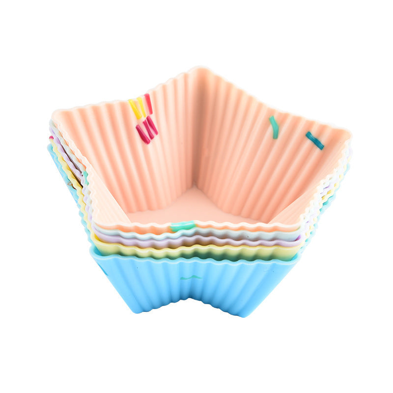Style 2 Silicone Mini Cake Molds 30 Pack - For Cupcakes, Desserts 7.8x7.5x2.8cm