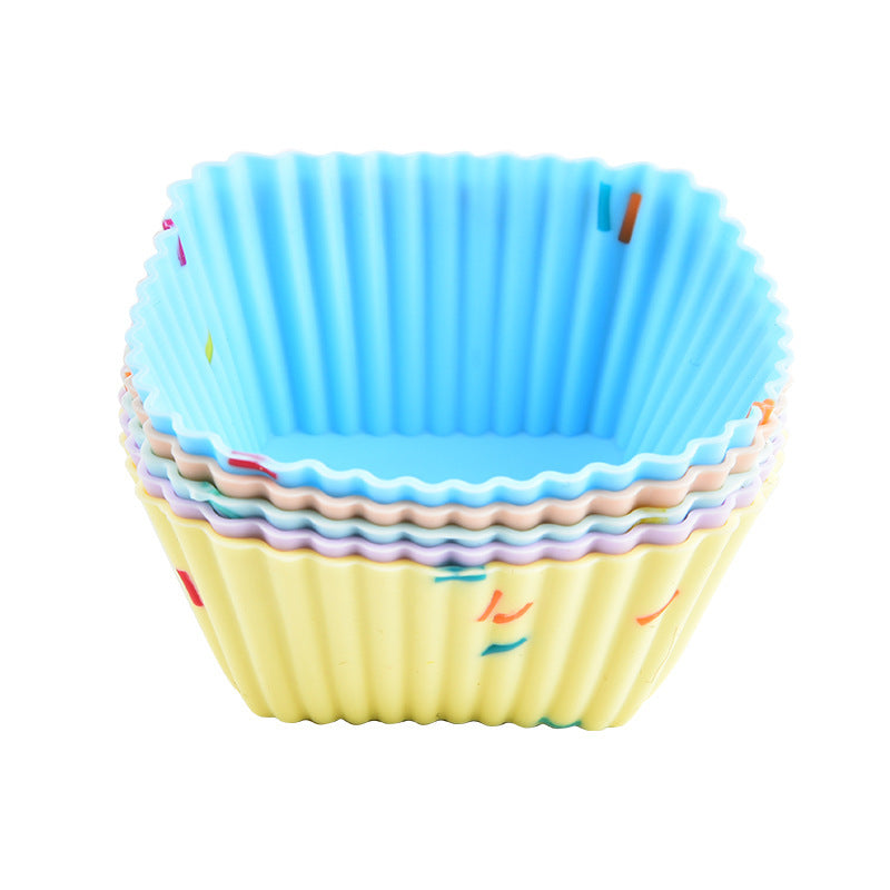 Style 6 Silicone Mini Cake Molds 30 Pack - For Cupcakes, Desserts 7x7x3.2cm