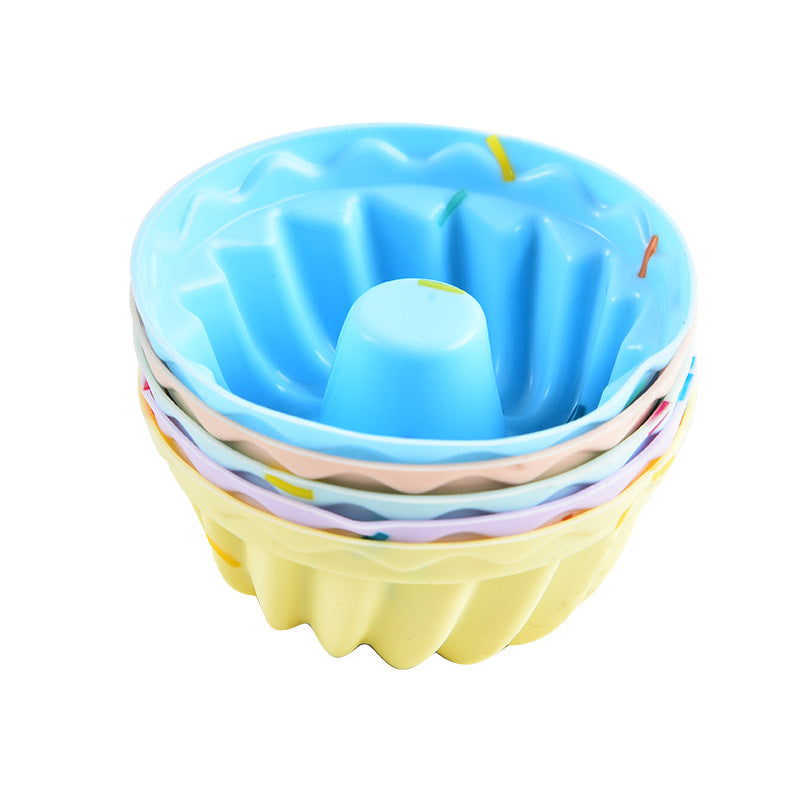 Style 9 Silicone Mini Cake Molds 30 Pack - For Cupcakes, Desserts 6.5x6.5x3cm