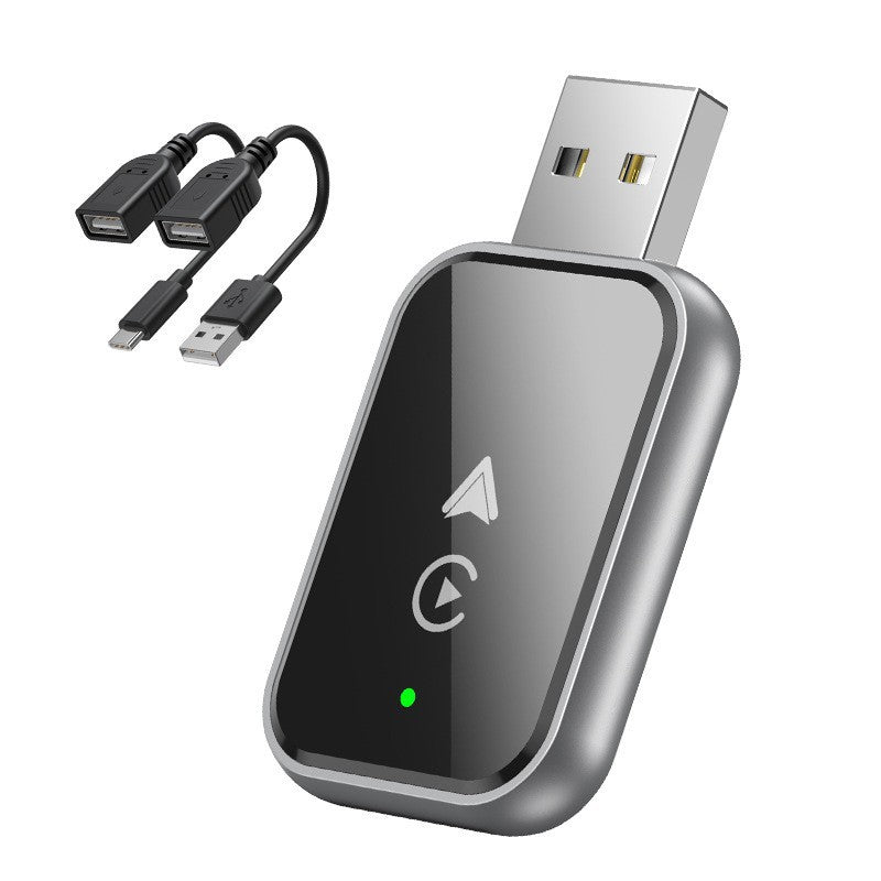 2-in-1 Wireless CarPlay & Android Auto Adapter - Plug & Play Dongle for Cars Android phone Apple phone two in one