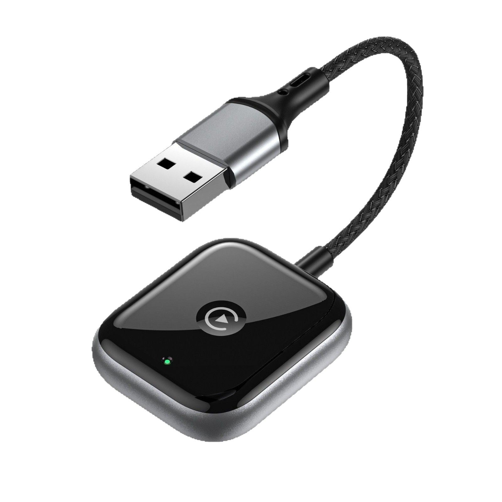 2-in-1 Wireless CarPlay & Android Auto Adapter - Plug & Play Dongle for Cars Applicable to iPhone-Black