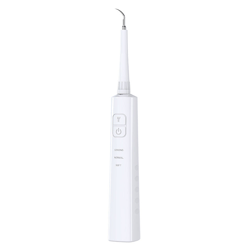 Ultrasonic Dental Scaler & Calculus Remover - 3 Modes, 2 Heads, LED Light white
