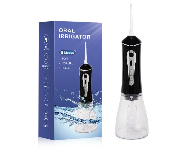 CharmHome Portable Oral Irrigator - 3 Modes, 140 PSI, IPX7 Waterproof black