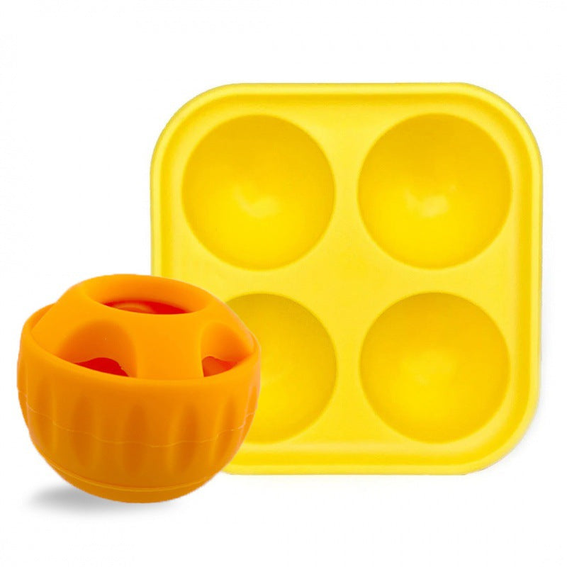 Interactive Dog Treat Dispensing Ball & Silicone Treat Mold Set - Durable, Dishwasher Safe orange