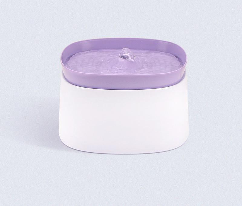 Automatic Pet Water Fountain - USB Powered, Multi-Stage Filtration, Ultra-Quiet, 2L Capacity Purple