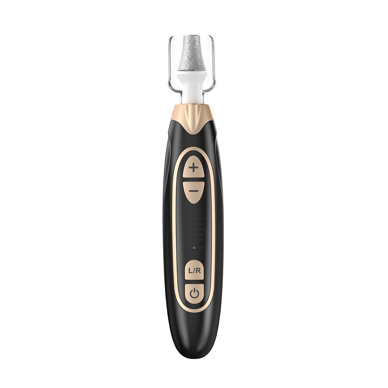 Professional Electric Manicure & Pedicure Kit - 5 Speeds, LED Light black