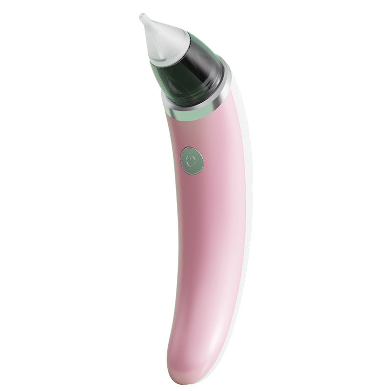 Electric Baby Nasal Aspirator - 5 Suction Levels, Anti-Reflux, USB Rechargeable Pink