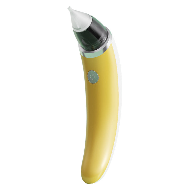 Electric Baby Nasal Aspirator - 5 Suction Levels, Anti-Reflux, USB Rechargeable Yellow