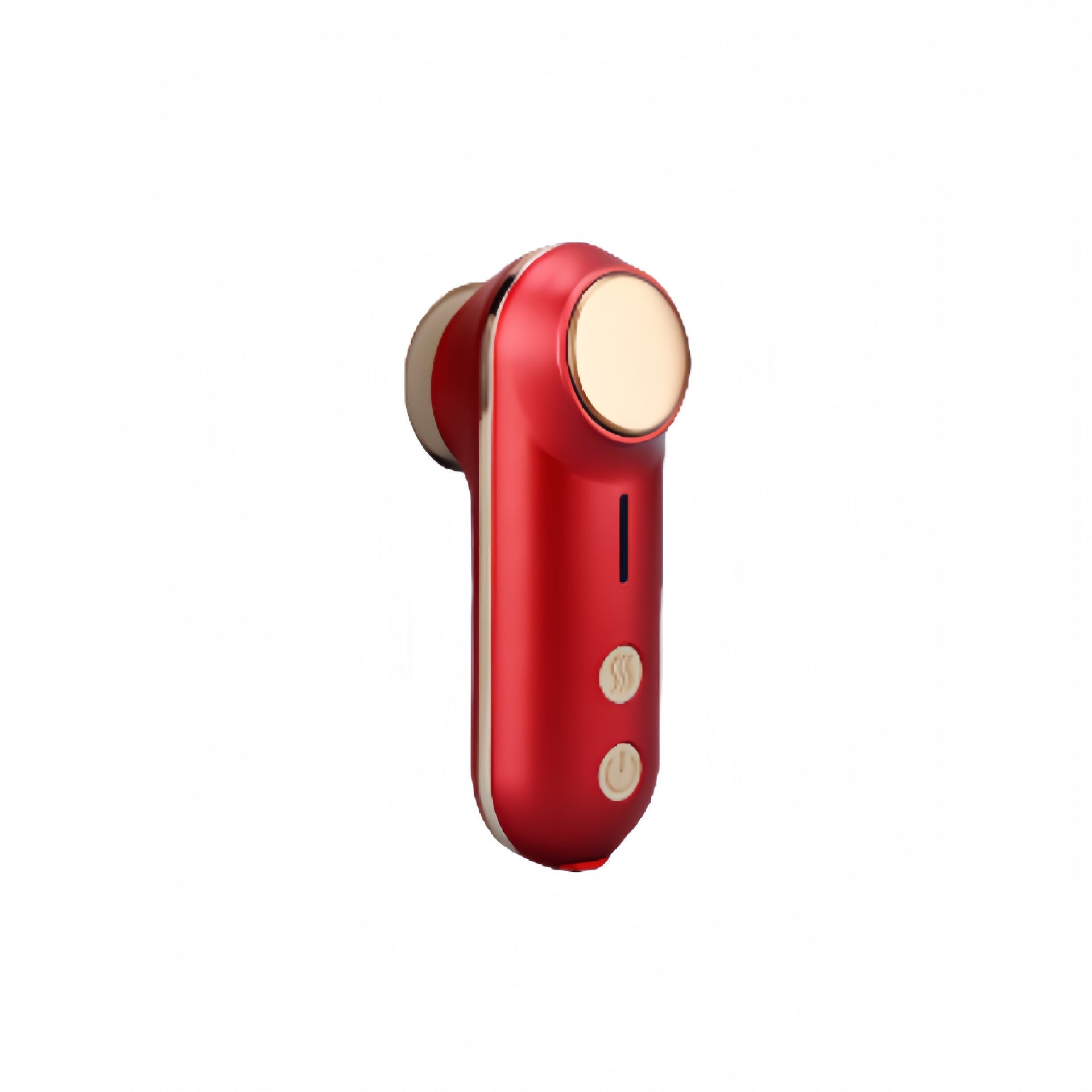 Mini Facial & Head Massager with Heat Therapy - USB-C Rechargeable, 3 Modes Red