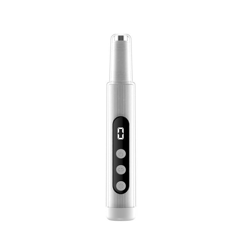 Portable Cordless Electric Nail Drill Kit with UV Lamp - 0-20000RPM, LED Display, 12 Bits White