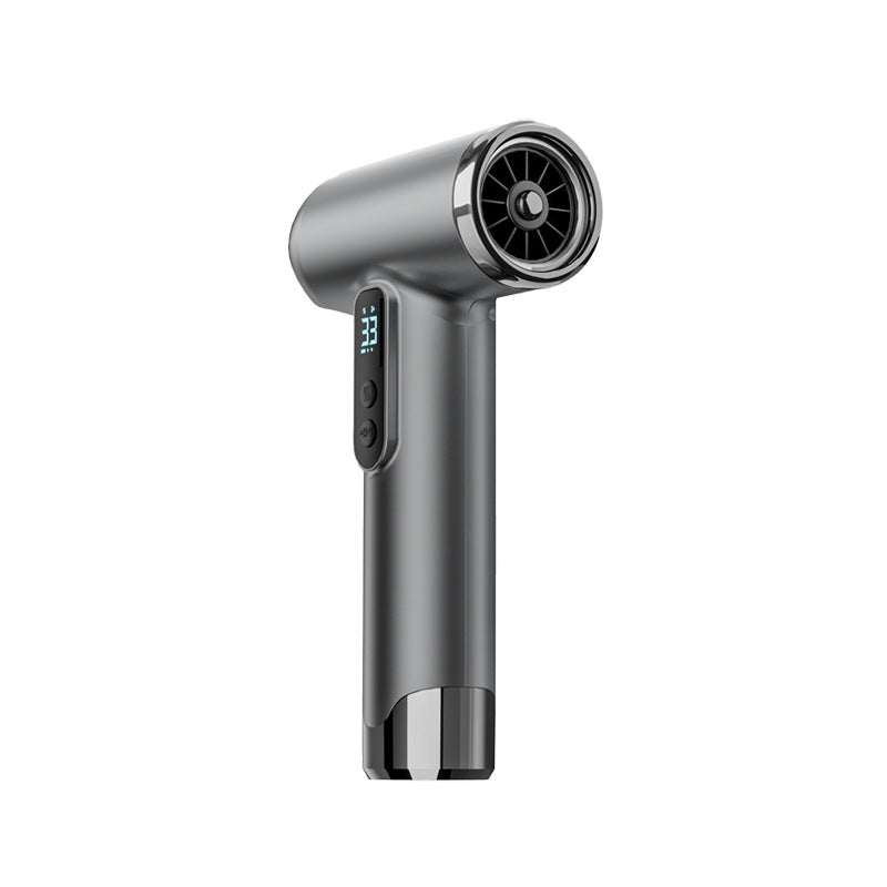 Cordless Rechargeable Hair Dryer - 120,000 RPM High-Speed Motor, 15600mAh Battery, Hot & Cold Air grey