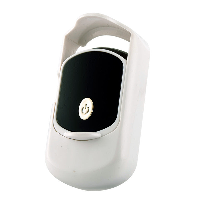 Rechargeable Electric Heated Eyelash Curler - 55C Constant Temperature, LED Display, Gentle Curling White